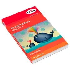 Пластилин гамма "Мультики", 18 цветов, 360г, со стеком, картонн