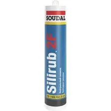 Герметик силиконовый Soudal Silirub 2F (300мл, белый)