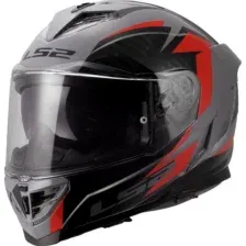 Мотошлем LS2 FF818 Storm III Dynamo (3XL, серый/красный)