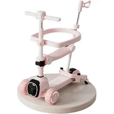 Трехколесный самокат YAYALE 1021-K602 LW (розовый/белый)
