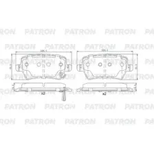 Колодки тормозные дисковые PATRON PBP364