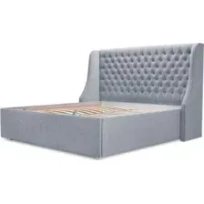 Кровать Mio Tesoro Пандора 140x200 (Velutto 12/серебро/белый)