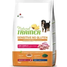 Корм для собак Trainer Sensitive Medium&Maxi Adult No Gluten, кролик, 3 кг