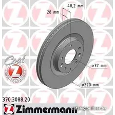 Тормозной диск Zimmermann 370308820