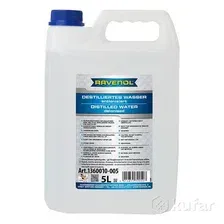 Дистиллированная вода RAVENOL 5л 4014835300514