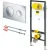 Инсталляция для унитаза Viega Prevista Dry WC с кнопкой Prevista for Style 20 771973 + 678630 + 773779 (хром)