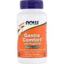 NOW Gastro Comfort with PepZin Gl, Гастрокомфорт - 60 вегетарианских капсул