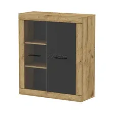 Шкаф-витрина Интерлиния Loft LT-ШН1 (дуб золотой/антрацит)