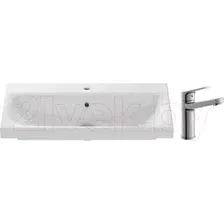 Умывальник со смесителем Cersanit Moduo 80 Slim / P-UM-MOD80SL/1 + 63037