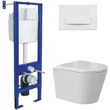 Унитаз подвесной Berges Wasserhaus Vita Rimless 043383 (с сиденьем)