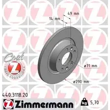 Тормозной диск ZIMMERMANN 440.3118.20 полный , задняя ось
