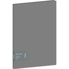 Папка для бумаг Berlingo Soft Touch DB4_20985 (серый)
