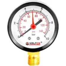 Манометр сантехнический Valfex Радиальный 50мм 1/4" 10 бар / VF.MN.50.014.10