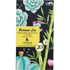 Набор для депиляции Bio World Полоски + Салфетки для чувствительной кожи тела (20шт+2шт)