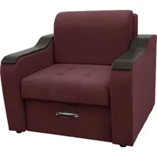 Кресло Сириус Лидер-3 ППУ 105x110 (Eva 15 велюр темно-бордовый)