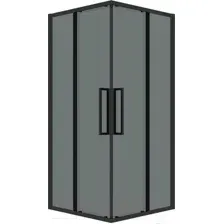 Душевой уголок Grossman Cosmo 90x90x195 300.K33.02.9090.21.10 (черный матовый/тонированное стекло)