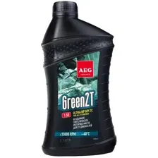 Моторное масло AEG Lubricants Green HP 2T API TC (зеленый) 1л