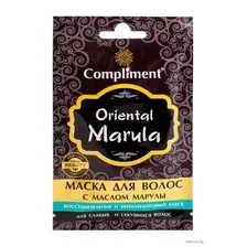 Маска для волос Compliment Oriental Marula Масло марулы Восстановление и бриллиант-й блеск (25мл)