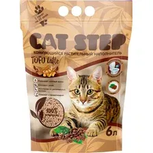 Наполнитель для туалета Cat Step Tofu Latte / 20333036 (6л/2.7кг)
