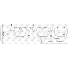 Тормозные колодки дисковые передняя ось NIBK PN0226
