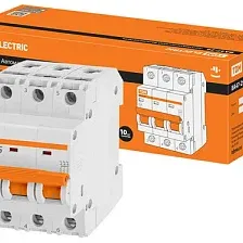 Выключатель автоматический TDM ВА 47-29 3Р 25А (D) 4.5кА SQ0206-0175