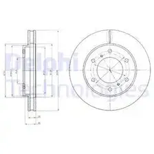 Тормозной диск DELPHI BG4257