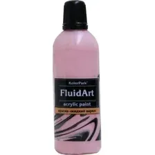 Акриловая краска KolerPark Fluid Art Жидкий акрил (розовый, 80 мл)