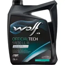 Моторное масло WOLF OfficialTech 5W30 C3 LL III 1048181 / 65644/5 (5л)
