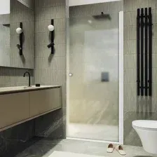 Душевая дверь MaybahGlass 198x70 MGD-1671-1 (сатин стекло/белый матовый)