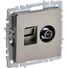 Розетка телевизионная IEK Brite BR-AK20-1-K37