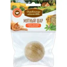 Игрушка для кошек Деревенские лакомства Мятный шар 22 г