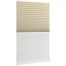 Плиссе Delfa Basic Walnut СПШ-3405/1102 Basic Transparent (57x160, бежевый/белый)