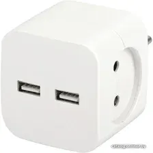 Разветвитель ЭРА SP-2-USB-W Б0049531