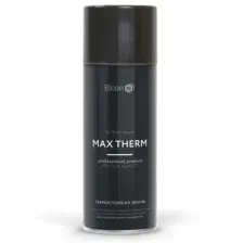 Эмаль термостойкая Elcon Max Therm для печей и каминов черная до 1200 градусов аэрозоль 520 мл