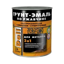 Грунт-эмаль DALI По ржавчине 3 в 1 (2л, ультрамарин)