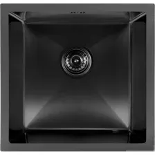 Кухонная мойка ARFEKA ECO AR 450*450 BLACK PVD NANO DECOR MILLET GRAINS