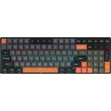 Клавиатура AULA S100 (черный/серый/оранжевый, Blue Switch)