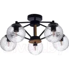 Люстра Aitin-Pro НПБ 02-5х60-105 / C890/5A (черный/коричневый)