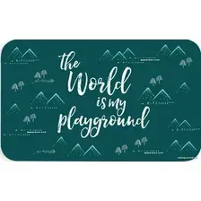 Коврик под миску TarHong Playground (бирюзовый)