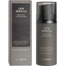 The Saem Маска для лица кремовая Gem Miracle Black Pearl O2 Bubble Mask 105 мл