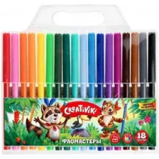 Фломастеры Creativiki ФЛВ18КР (18цв)