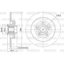 Тормозной диск PATRON PBD1424