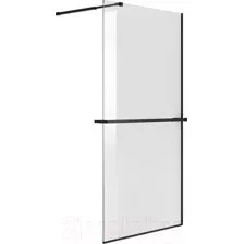 Душевая стенка Niagara NG-670-12ВLACK 120x195 (черный матовый/прозрачное стекло)