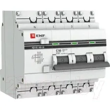 Дифференциальный автомат EKF PROxima АД-32 3P+N 50А30мА DA32-50-30-4P-pro