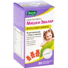 БАД Эвалар Бэби Формула Мишки Мультивитамины (30 пастилок)