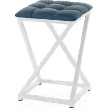 Табурет AMC Comfort 8К6.13 (кожзам атлантик/белый)