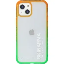 Чехол-накладка Skinarma Hade для iPhone 13 (зеленый/оранжевый)