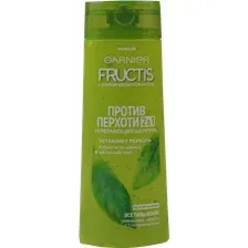 Шампунь для волос Garnier Fructis, укрепляющий, против перхоти, 2 в 1, 250 мл