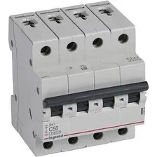 Выключатель автоматический Legrand 4.5кА 50А 4П C / 419746