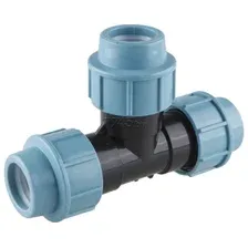 Тройник ПНД компрессионный 40 AV ENGINEERING (AVE107404040)